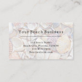 水彩ビーチシーシェル 名刺 (裏面)