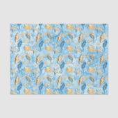 🐚水彩ビーチシーライフシェル&ヒトデ 薄葉紙 (正面)