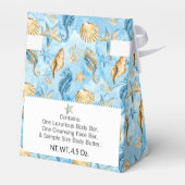 水彩ビーチシーライフスパギフトセット包装 フェイバーボックス (裏面サイド)