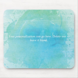 水彩ビーチシー海ブルーグリーンマウスパッド マウスパッド