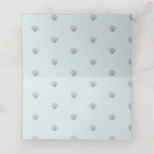 水彩ビーチテーマテーブル座席表 プレイスカード (内部開封)