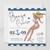 水彩ビーチテーマブライダルシャワー 招待状 (正面)