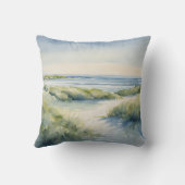水彩ビーチパスシースケープコースト クッション (裏面)