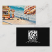 水彩ビーチフードトラック事業 名刺 (正面/裏面)