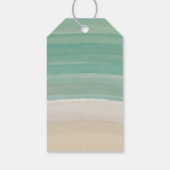 水彩ビーチベビーシャワーありがとうメッセージカード ギフトタグ (裏面)