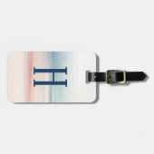 水彩ビーチモノグラム ラゲッジタグ (正面横)