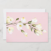 *~* 水彩ビーチローズのブーケ ブライダルシャワー サンキューカード (裏面)