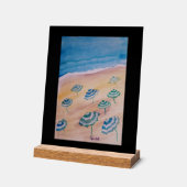 水彩ビーチ傘 アクリルサイン (傾斜)