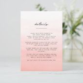 水彩ビーチ先結婚式 エンクロージャーカード (スタンド正面)