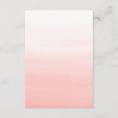 水彩ビーチ先結婚式 エンクロージャーカード (裏面)