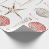 水彩ビーチ包装紙 ラッピングペーパー (角)