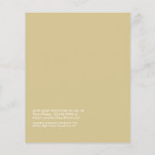 水彩ビーチ卒業パーティー招待状 チラシ (裏面)