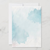 水彩ビーチ感謝祭招待状 招待状 (裏面)