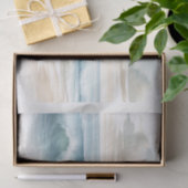 水彩ビーチ波沿岸ビーチ結婚式 薄葉紙 (ギフト)