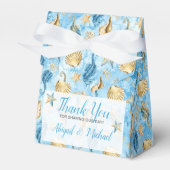 🌊💍水彩ビーチ海沿岸結婚部 フェイバーボックス (正面サイド)