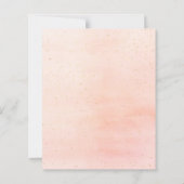 水彩ビーチ海結婚式招待状 (裏面)