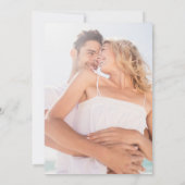 水彩ビーチ海結婚式招待状 招待状 (裏面)