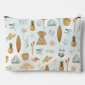 水彩ビーチ独身パーティーウィークエンド アクセサリーポーチ (裏面)