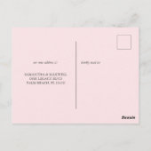 水彩ビーチ移動案内はがき ポストカード (裏面)