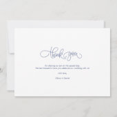 水彩ビーチ結婚式サンキューカード サンキューカード (裏面)