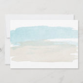 水彩ビーチ結婚式披露宴のみ 招待状 (裏面)