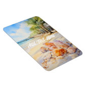 水彩ビーチ（シーシェル磁石） マグネット (右側)