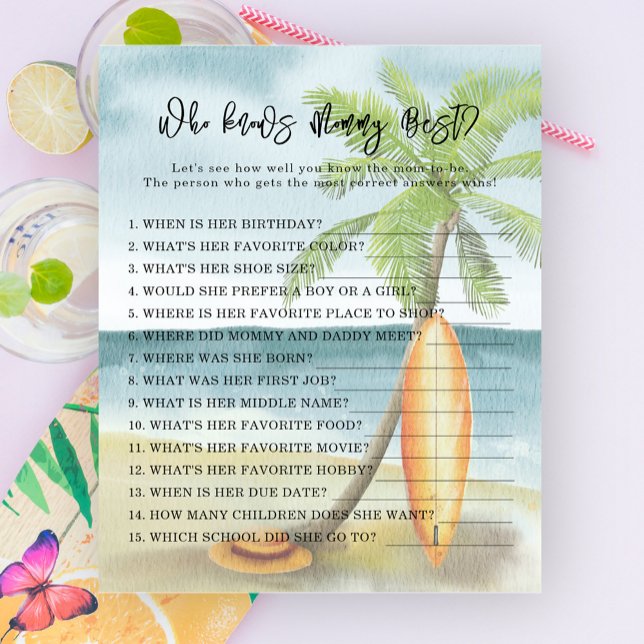 水彩ビーチ – 誰がママを知っ最高のている (クリエイターアップロード済み)