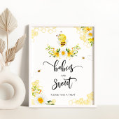 水彩ビーデイジーベビーは甘いポスター ポスター