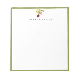 水彩ビートグリーン フレーム付き ノートパッド