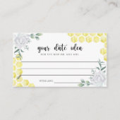 水彩ビーフローラ日付ナイトアイディア\日付ジャー エンクロージャーカード (正面)