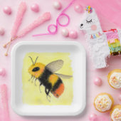 水彩ビー ペーパープレート (パーティー)