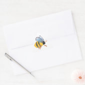 水彩ビー 三角形シール (封筒)