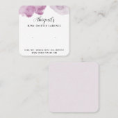 水彩ピアスカード スクエア名刺 (正面/裏面)