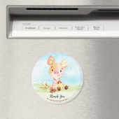 水彩ピギーベビーシャワーファームありがとう マグネット (インサイチュ (食洗機))