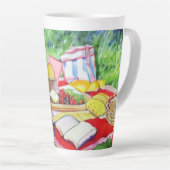 水彩ピクニック日 カフェラテマグ (右アングル)