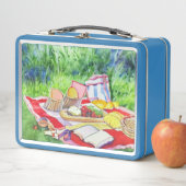 水彩ピクニック日 メタルランチボックス (インサイチュ)