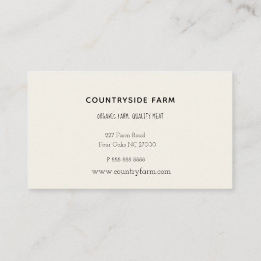 水彩ピグファームの名刺 名刺 (裏面)