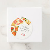 水彩ピザパーティー誕生日感謝していあなた フェイバータグ (インサイチュ)