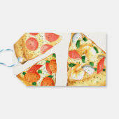 水彩ピザパーティー誕生日 ギフトタグ (裏面横)