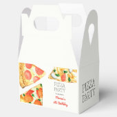 水彩ピザパーティー誕生日 フェイバーボックス (オープン)