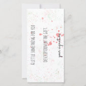 水彩ピザ付きギフト券 (裏面)