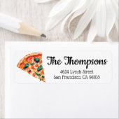 水彩ピザ ラベル (インサイチュ)