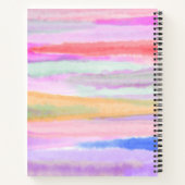 水彩ピストライプンクモノグラム ノートブック (裏面)