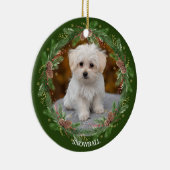 水彩ピネコンリースペット写真 セラミックオーナメント (右)