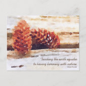 水彩ピネコン勇気付けられる引用文 ポストカード (正面)