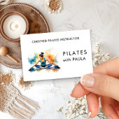 水彩ピラティスインストラクター名刺 名刺