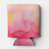 水彩ピンかわいらしク/オレンジ – すべてのオプション 缶クーラー (裏面)