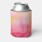 水彩ピンかわいらしク/オレンジ – すべてのオプション 缶クーラー (缶裏面)