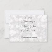 水彩ピンクさくらんぼ花 セーブザデート (裏面)