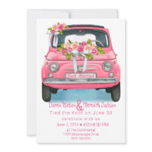 水彩ピンクたった今結婚しました飛躍